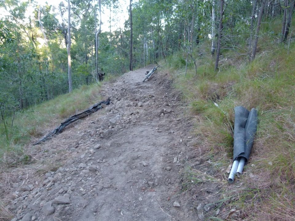 Raw trail under construction